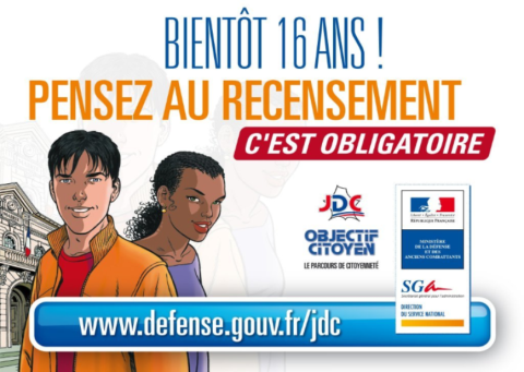 Bientôt 16 ans ? PENSEZ AU RECENSEMENT